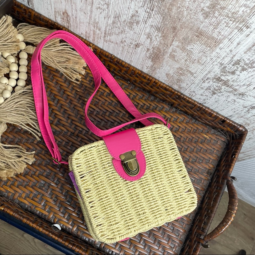 Craftabelle Straw Retro Woven Rattan Hand Bag